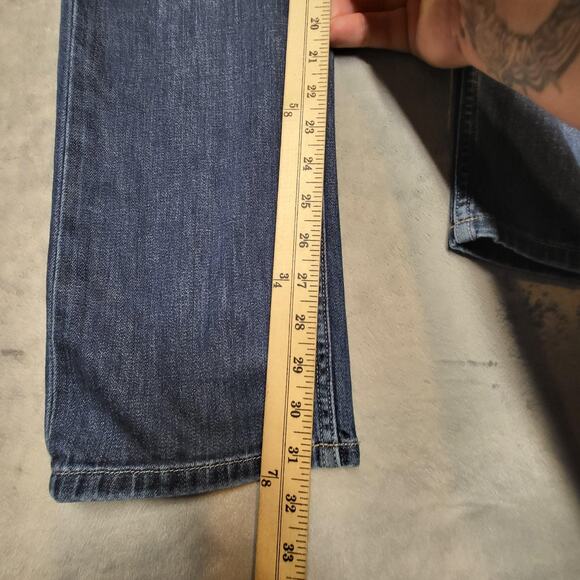 Banana Republic Jeans Womens 10 Blue Medium Wash Straight Leg Denim Classic - Picture 6 of 9